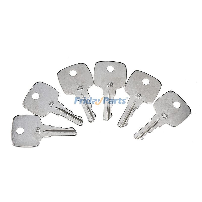Set of 6 Ignition Keys AR51481 for John Deere Tractor 322 330 332 655 755 756 830 855 856 955 4200 4300 4400
