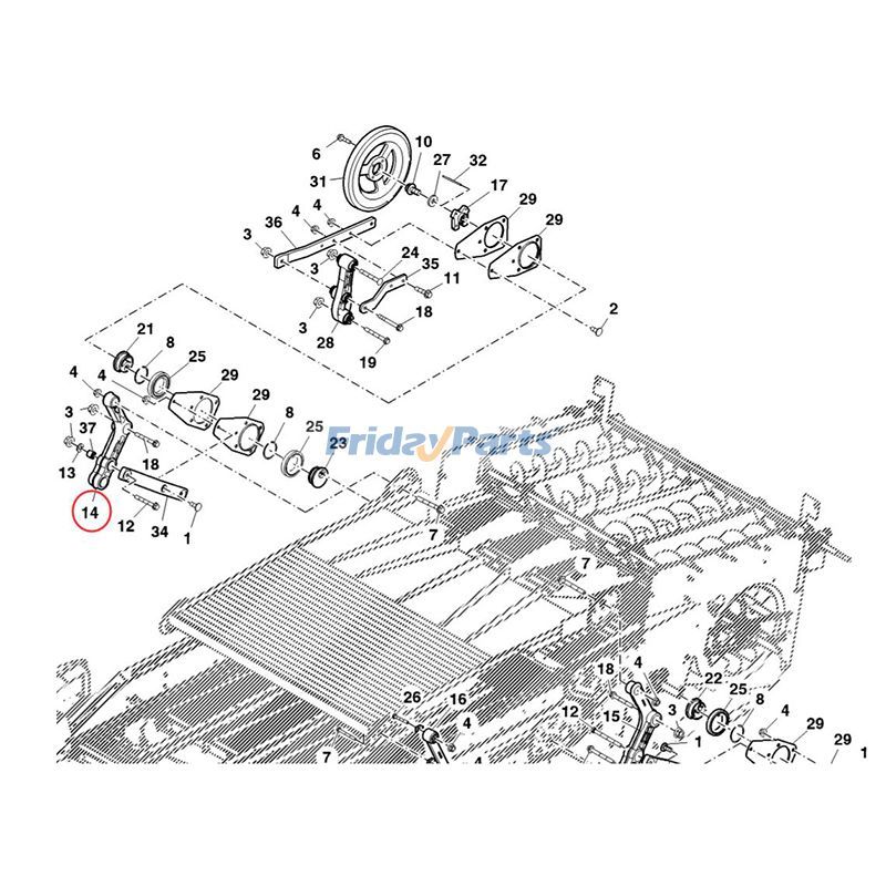 FridayParts Shaker Arm Linkshänder Mähdrescher