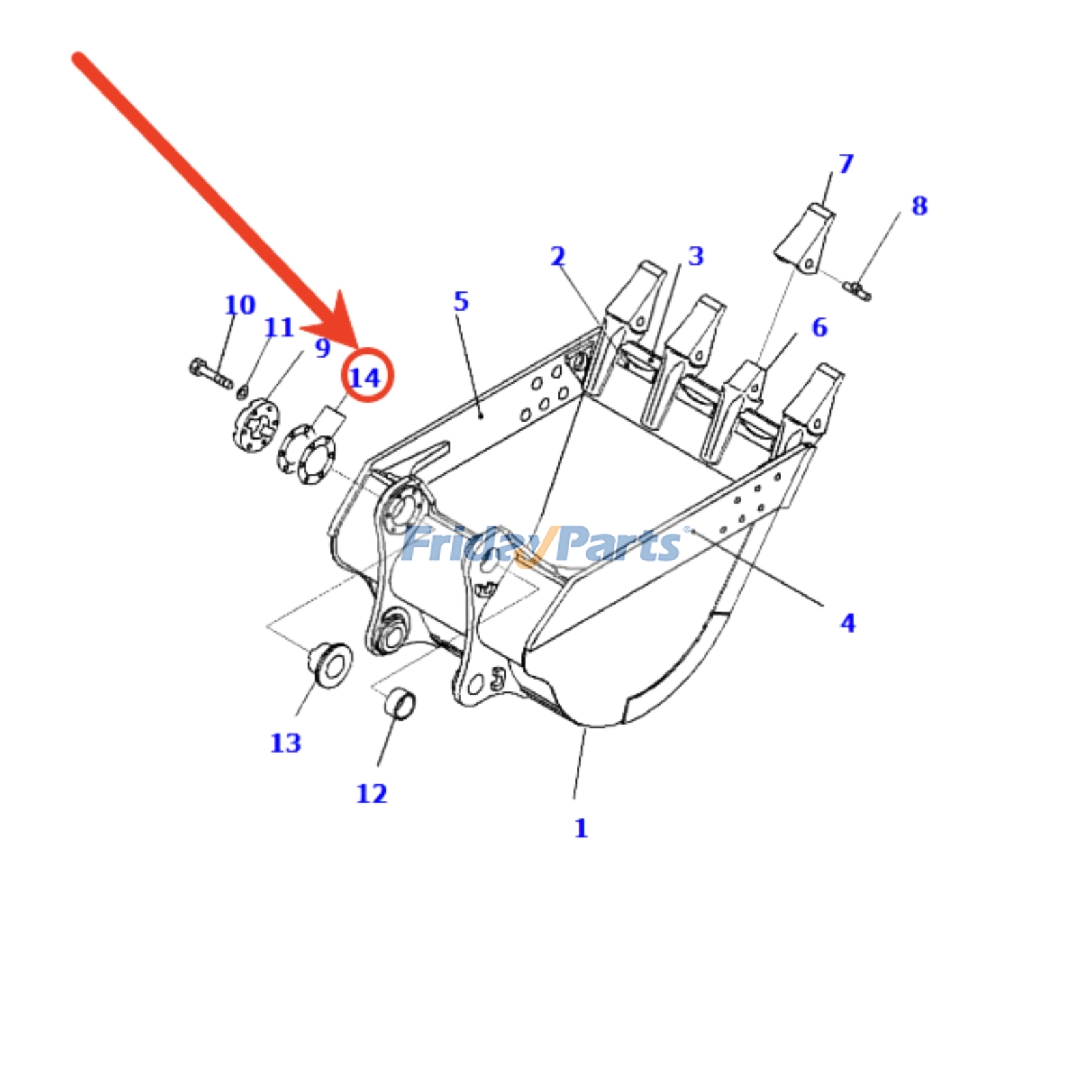 Shim Assembly for Excavator