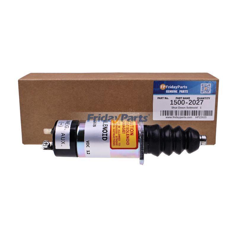 12V Shut Down Solenoid 1500-2027 1502-12D6U2B2S2A for Woodward Model 1502-12D Flange