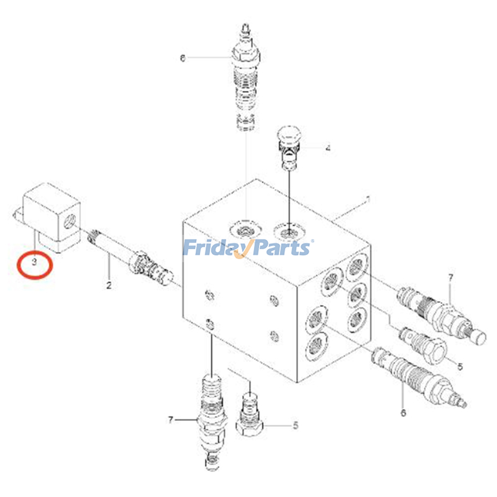 Shut-Off Solenoid Valve Coil for Forklift