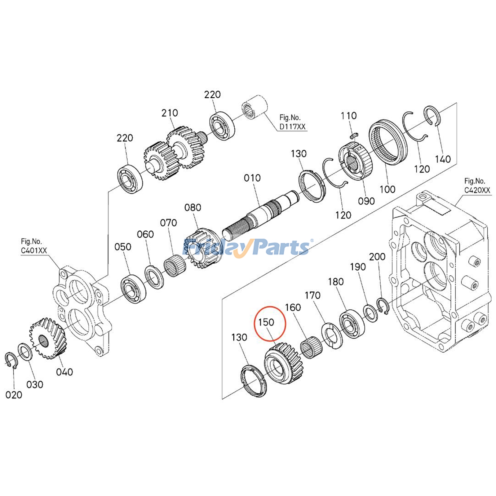 Shuttle Gear for Tractor