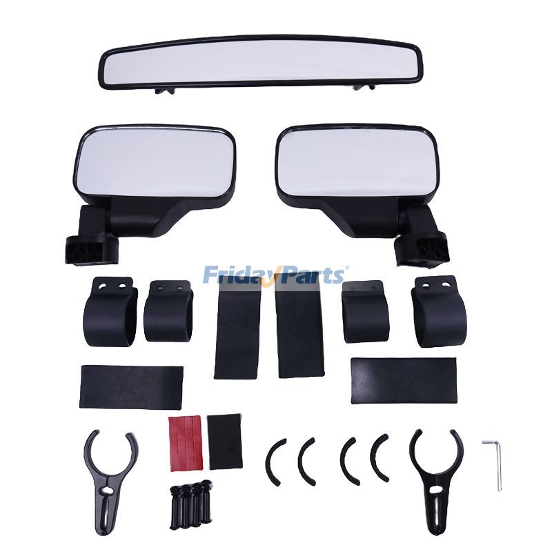 サイド&センターリアビューミラー FTVMI017 FTVMI012 Can Am Commander Honda Talon 1000R 1000X UTV用