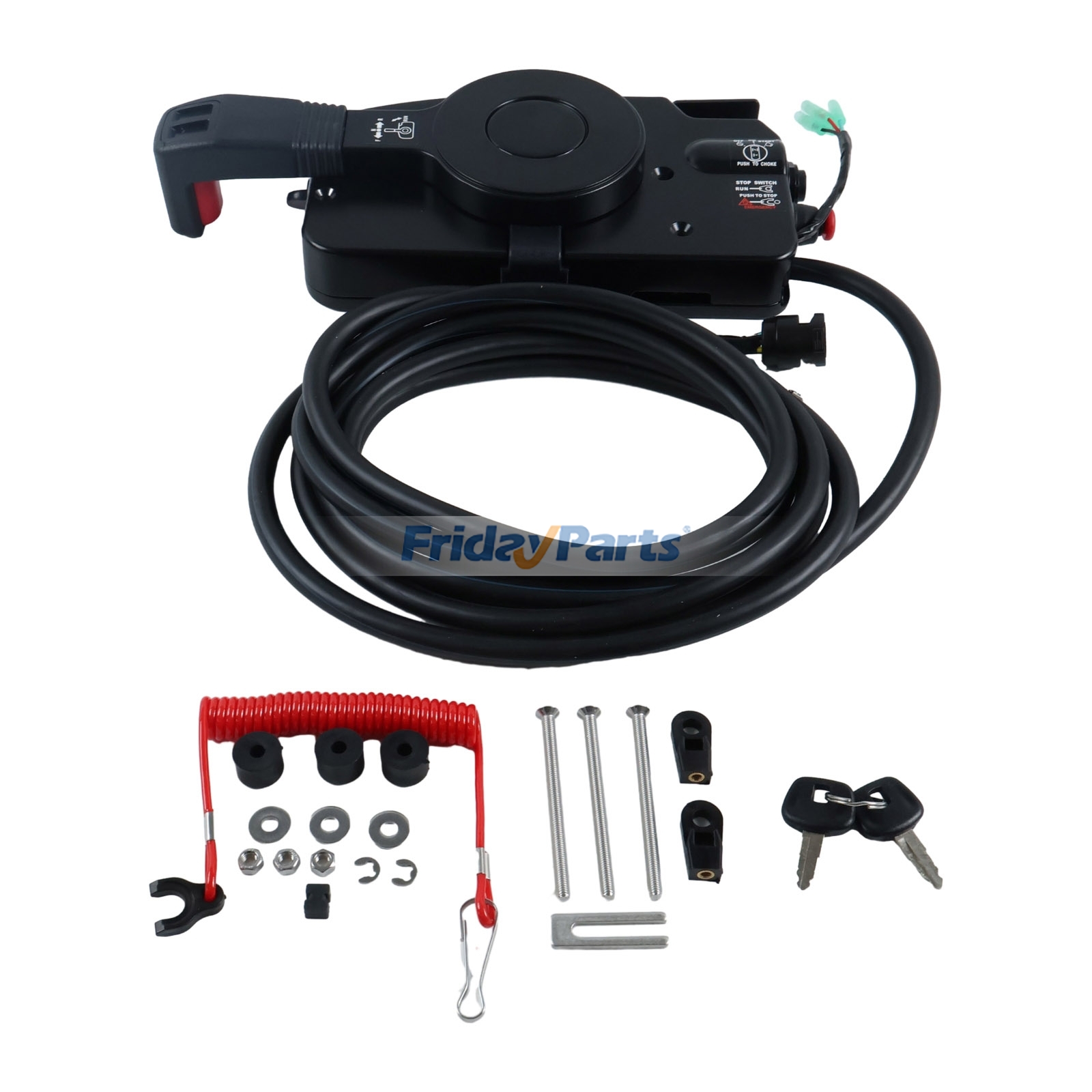 Caja de control remoto lateral 3GFQ845001 para motor fueraborda Tohatsu MFS40 MFS50A 