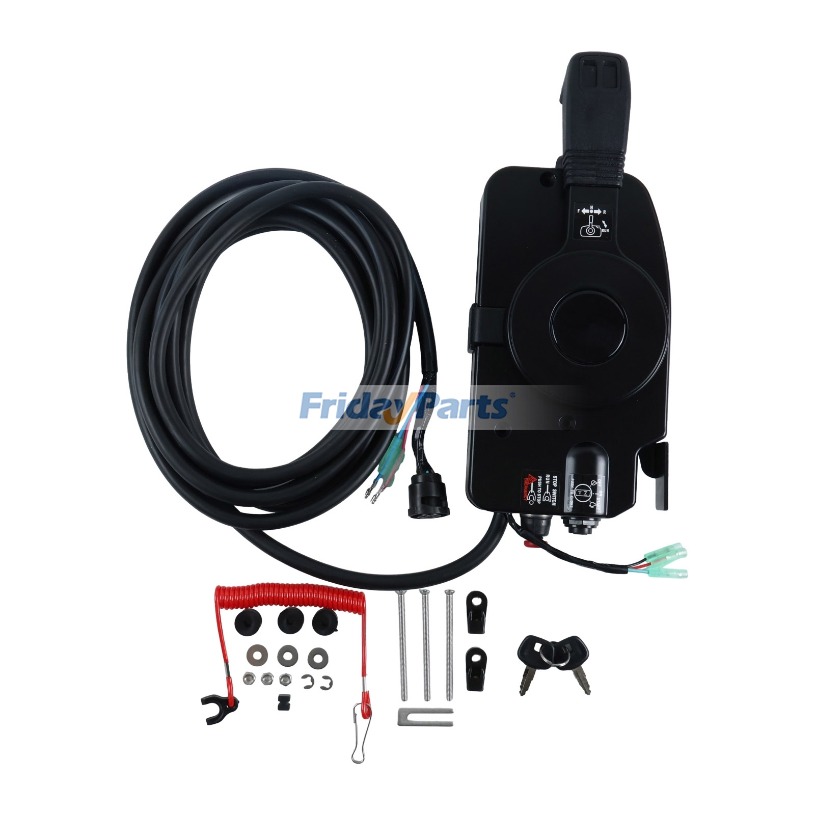 Caja de control remoto lateral 3GFQ845001 para motor fueraborda Tohatsu MFS40 MFS50A para Motor  FridayParts