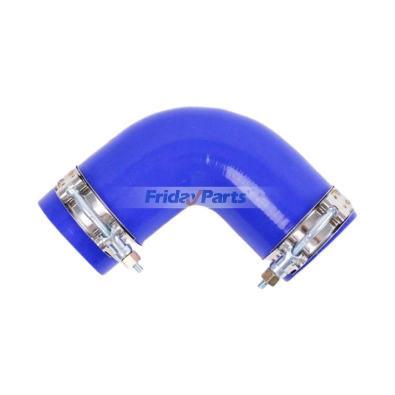 DYNAPAC用,Kenworth用,他ブランド用,Peterbilt用シリコン 90° エルボ ホース クランプ付き ケンワース