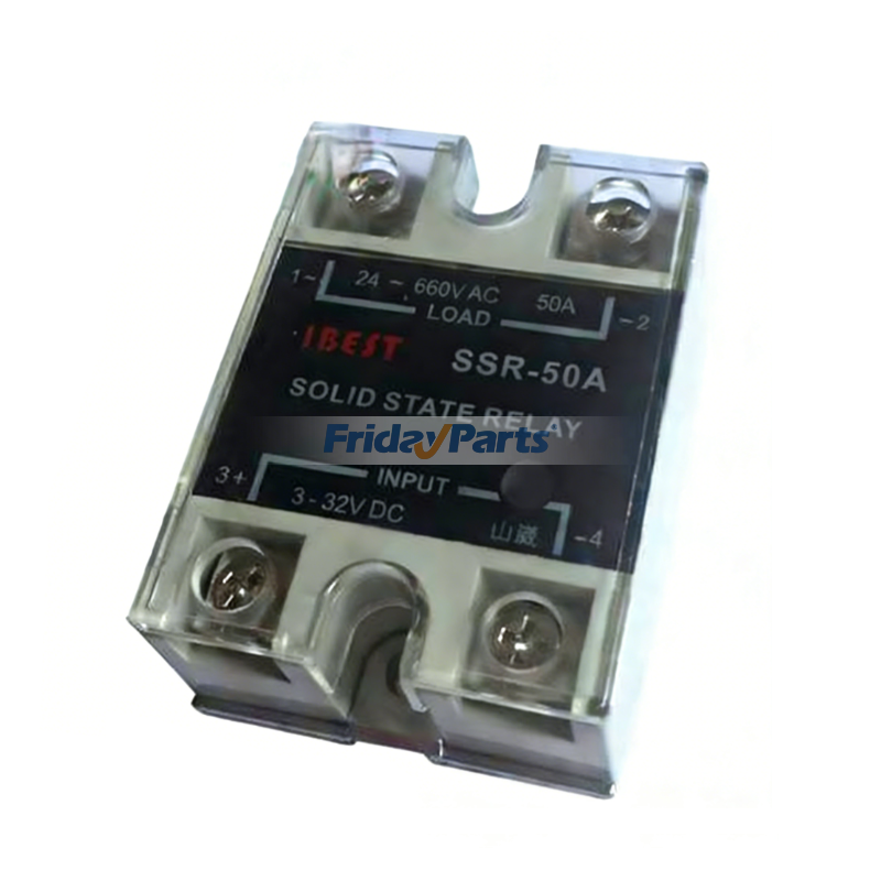 Single‑Phase DC-Controlled Solid State Relay SSR-50A for Electrical Control Panel Premium Quality With 3-Year Warranty