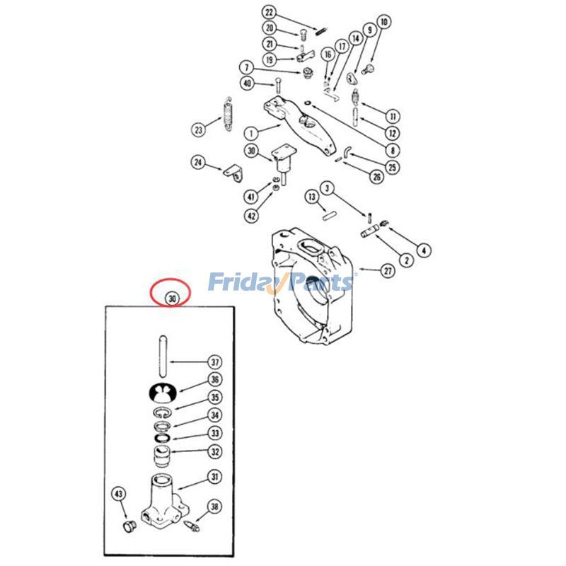 Slave-Bremszylinder Baggerladerfür LaderFür CASE