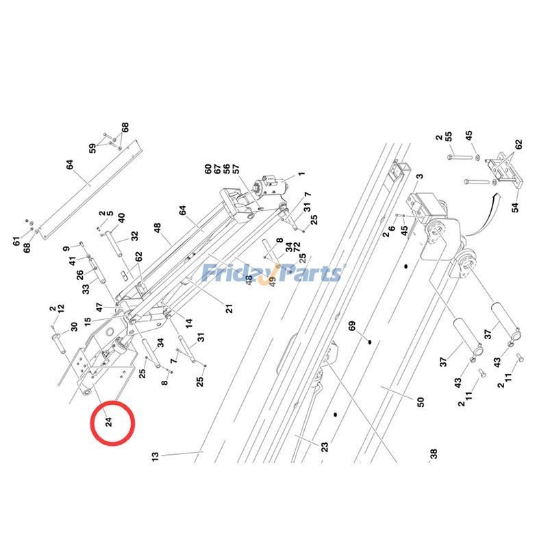 Slave Cylinder Boom Lift for Aerial Work Platforms