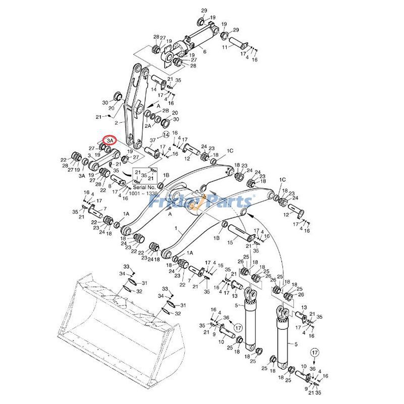 Sleeve Bearing Bushing Daewoo Wheel for Excavator