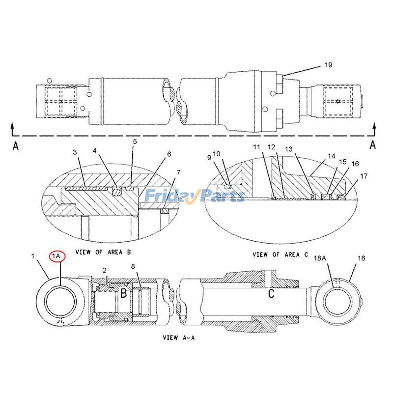 Sleeve Bearing Bushing 128-9864 for Caterpillar CAT Excavator 322B 322C 325 330 M325B for Excavator