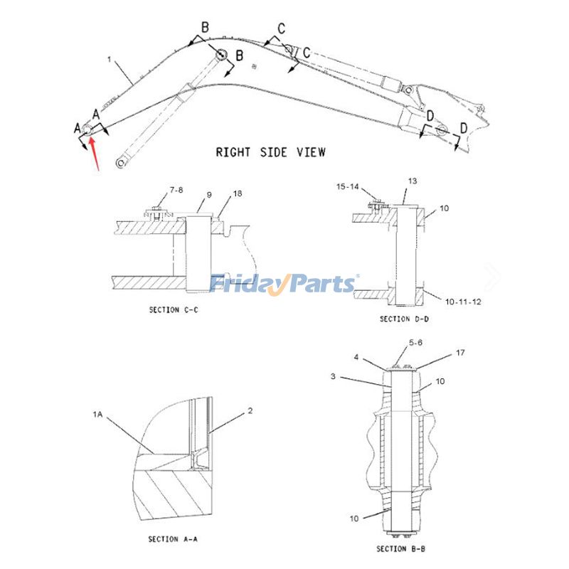 Sleeve Bearing Bushingerpillar CAT for Excavator