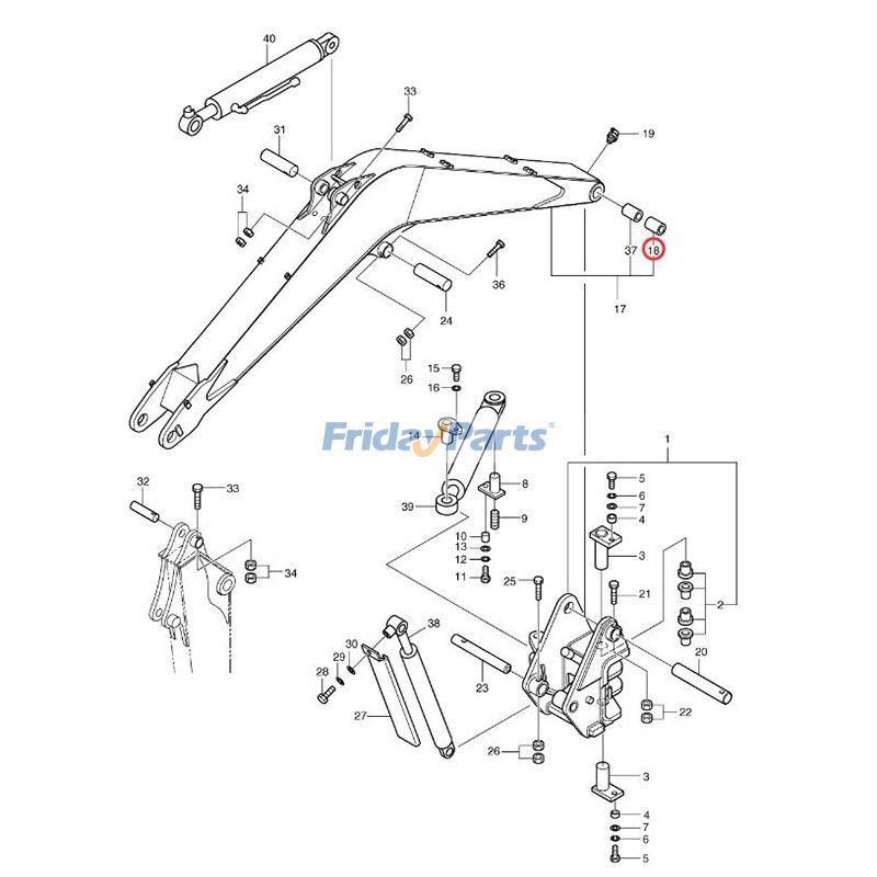 エクスカベーター スリーブベアリングブッシング 斗山大宇