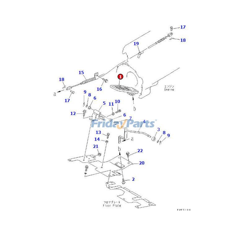 Accelerator Pedal for Forklift