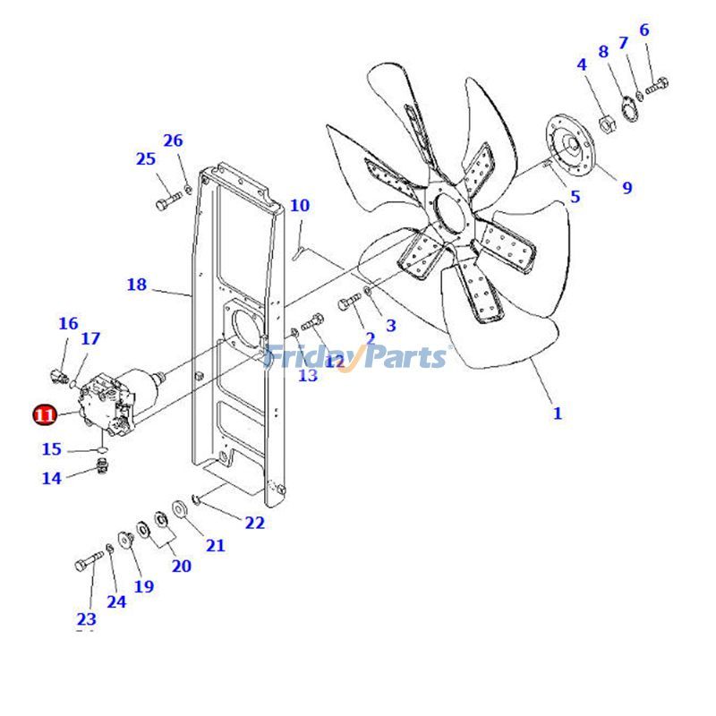 Fan Motor for Dozer
