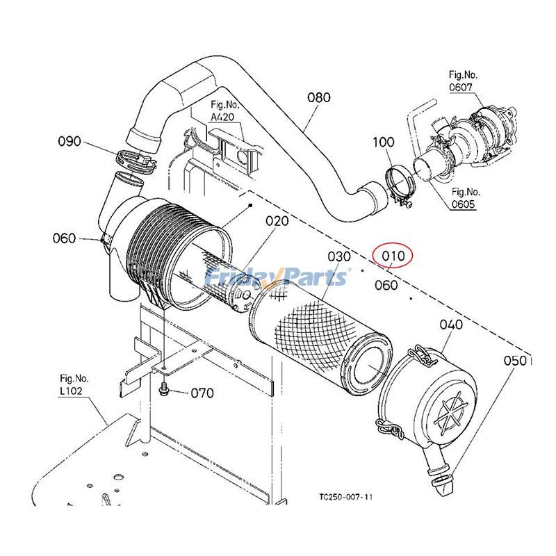Air Cleaner Assembly for Tractor