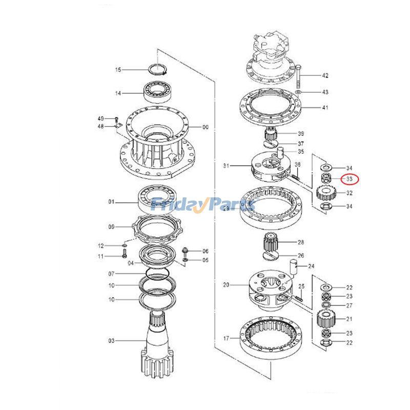 Needle Bearing for Excavator