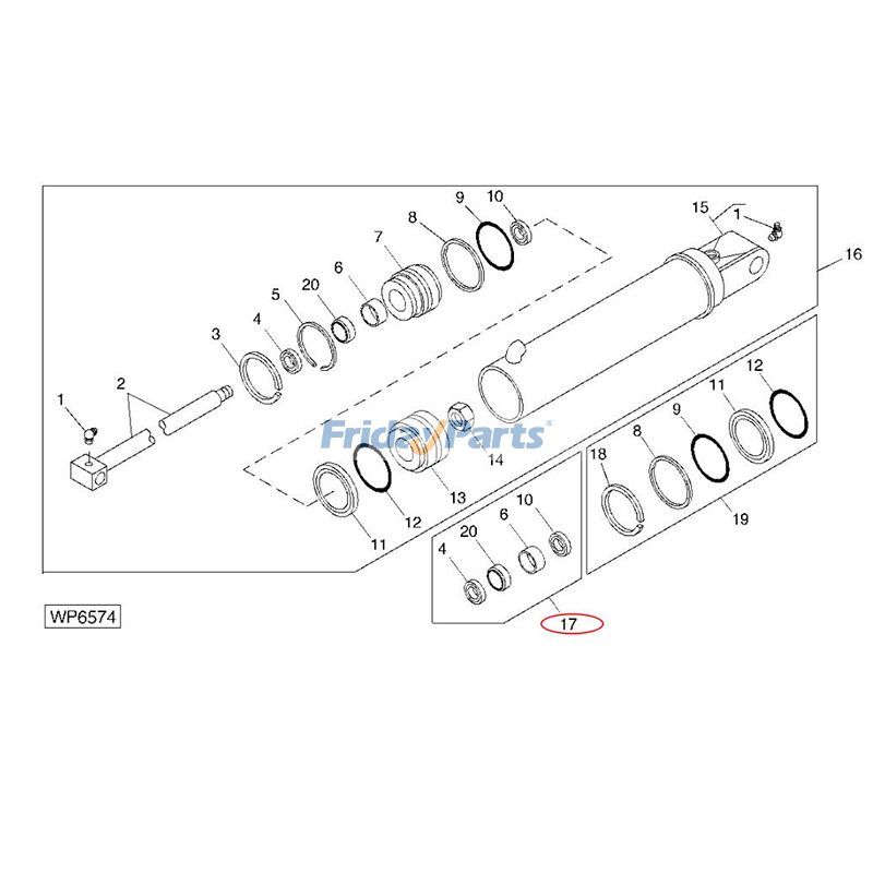 Seal Kit AH148823 for John Deere Loader 100 175 240 245 265