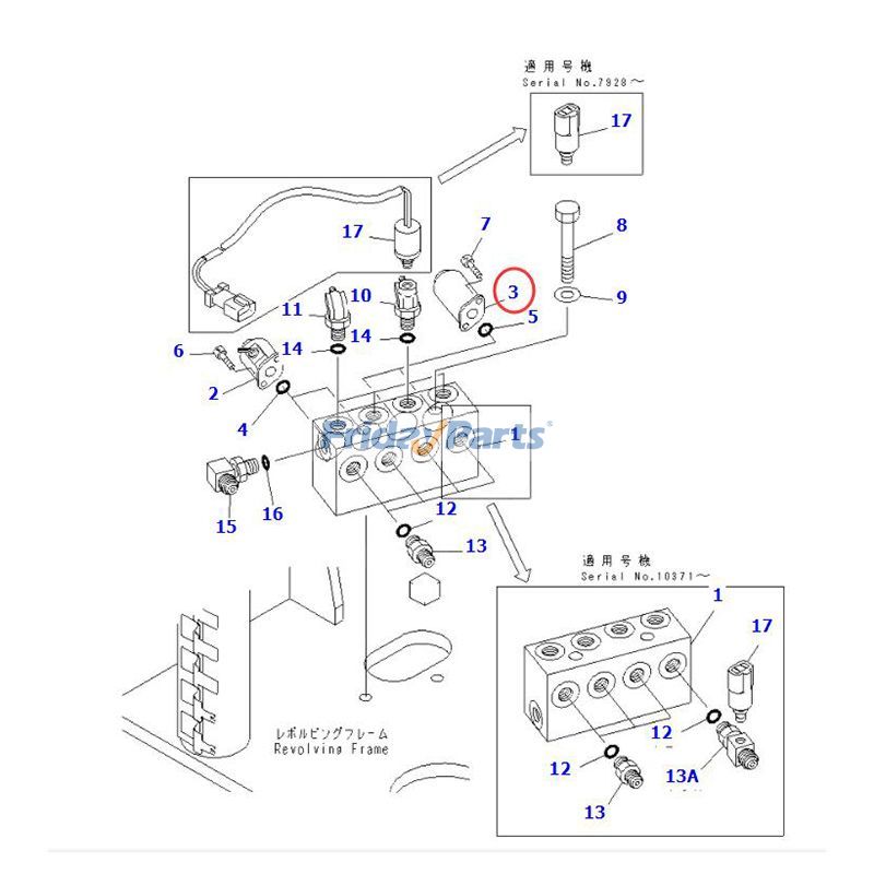 Magnetventil 21W-60-22180 für Komatsu Bagger PC75UU-2 PC75UU-2E PC128UU-1 PC228UU-1 PC228UU-1-TN PC228UU-1-MOfür Für KOMATSU
