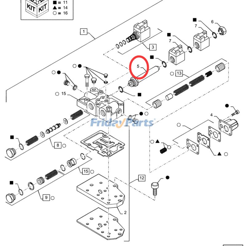 Solenoid Plunger 190442A1 for New Holland Loader B110B B110C B90B B95B LV80 U80 for less