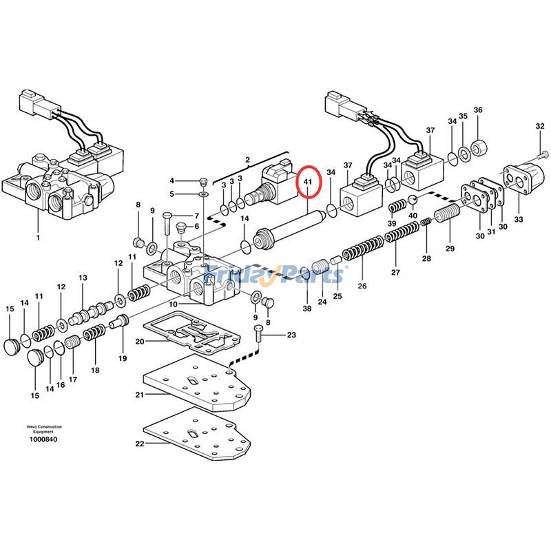 Solenoid Plunger VOE11709231 for Volvo Loader BL60 BL60B BL61 BL61B BL70 BL70B BL71 BL71B for less