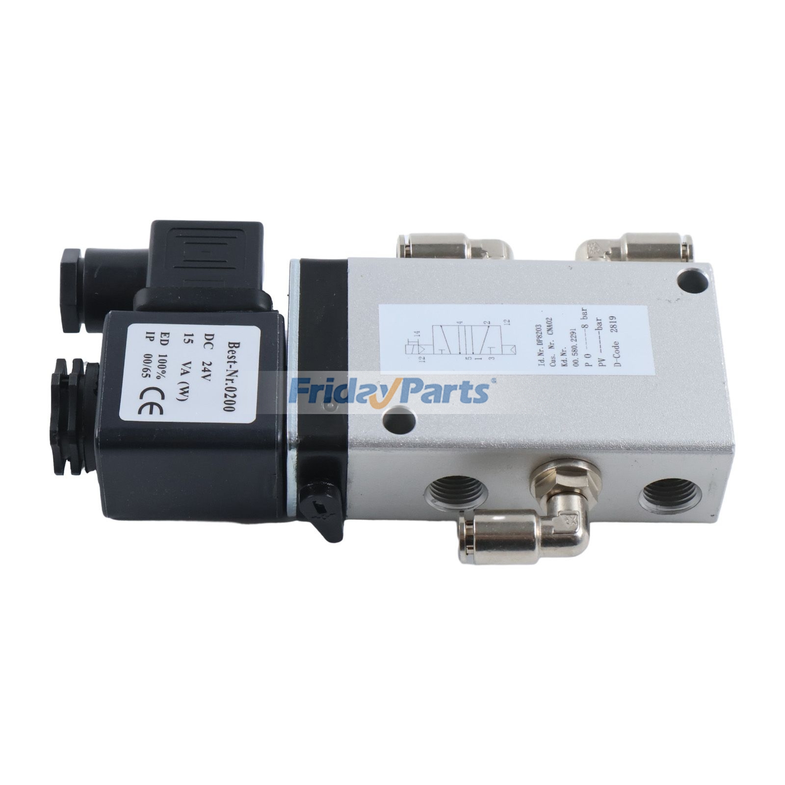 Compre Válvula Solenóide 00.580.2291/01 para Máquina de Impressão Heidelberg XL106 XL105 XL75 CD102 SM102 CD74 SM74 SM52 na FridayParts