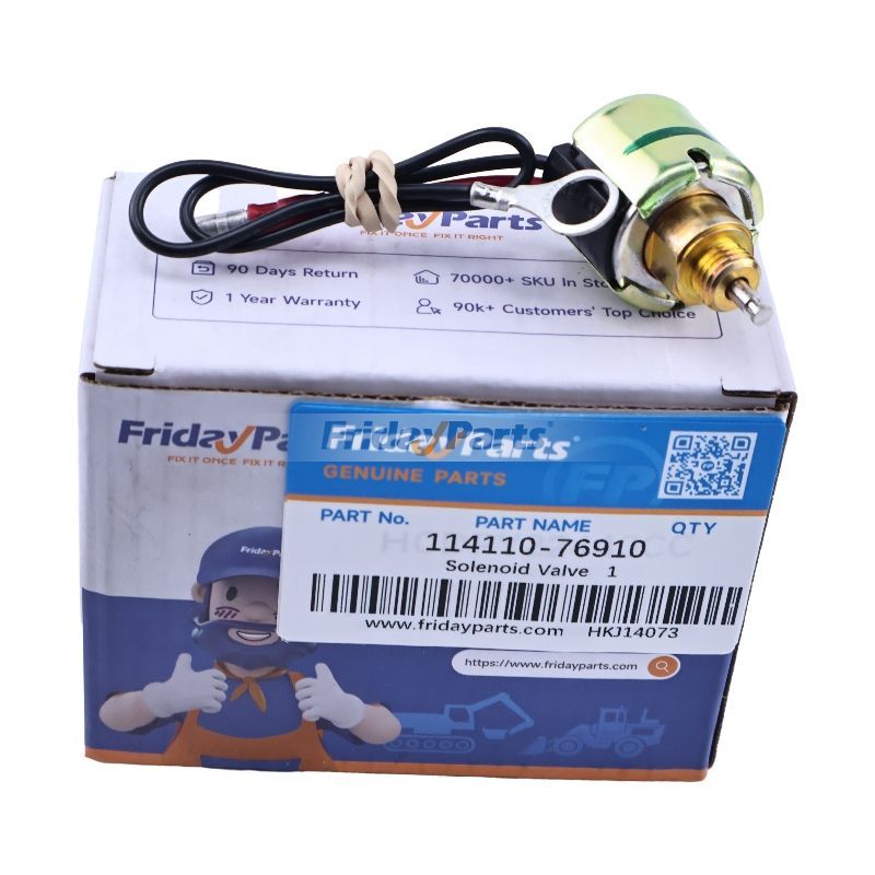 Magnetventil 114110-76910 114110-76900 für Yanmar-Motor L100 L48 L70