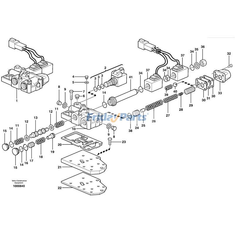 Magnetventil 11712481 für Volvo Baggerlader BL60 BL61 BL70 BL71für Für VOLVO