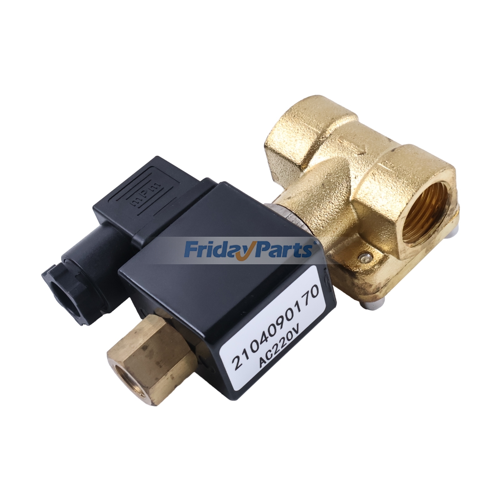 Válvula solenoide de 220 V, número de pieza 2104090170, para compresor de aire de tornillo Fusheng. de FridayParts