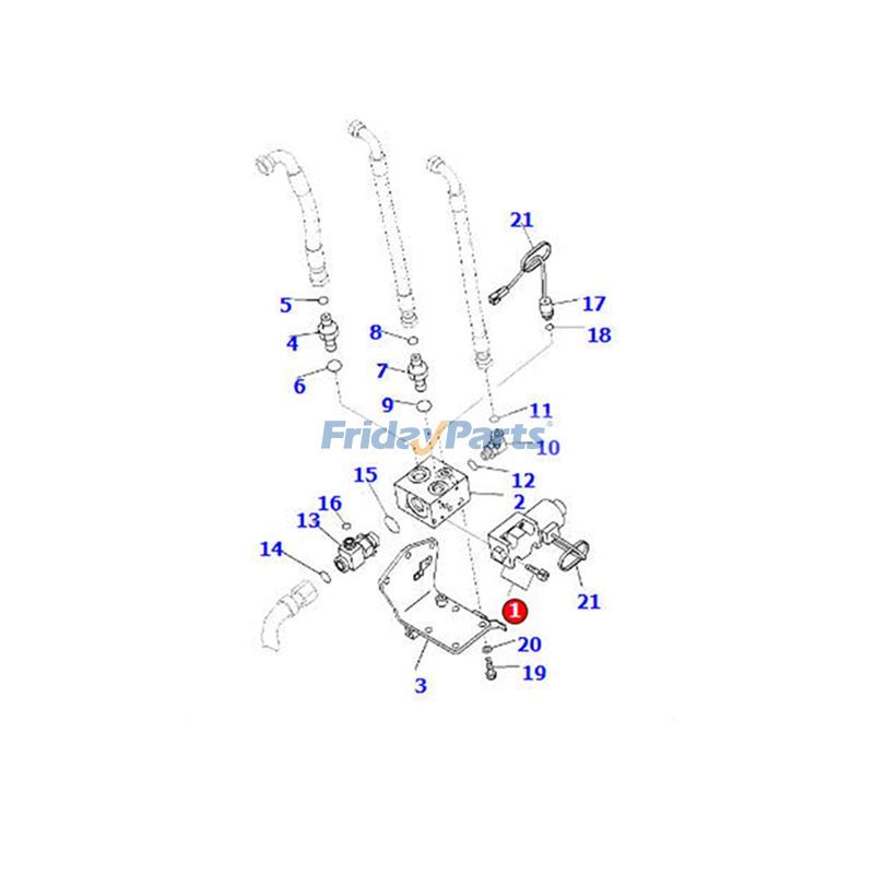 Válvula solenoide 561-43-8A881 para camión Komatsu HD1500-8 HD785-7 Para KOMATSU