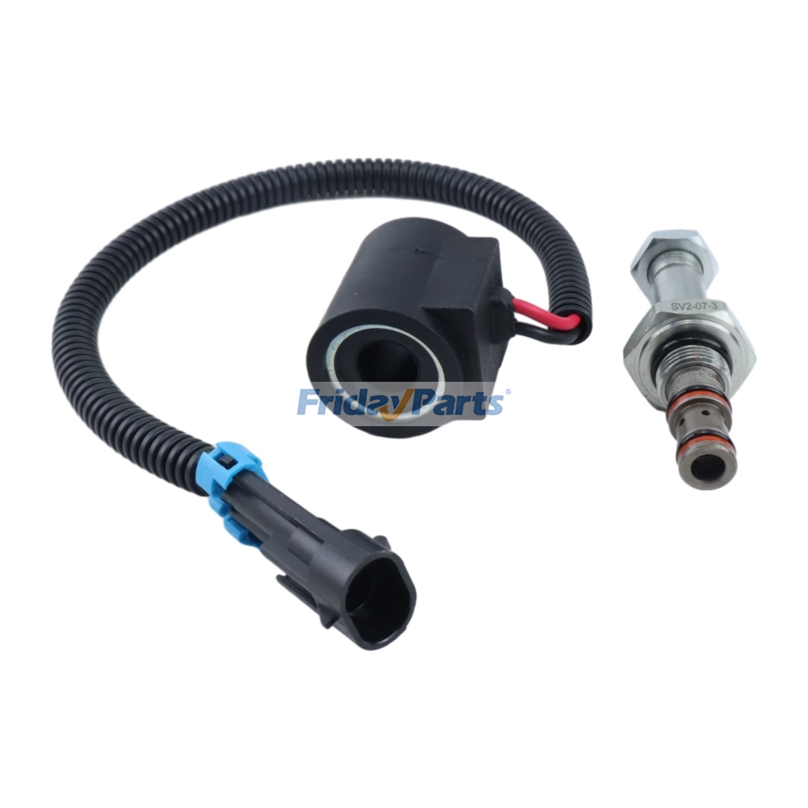 Hydraulic Solenoid Valve & Coil Kit 6672471 7304852 for Bobcat A220 A300 A770 450 453 463 553 657 751 773 863 S250 S300 S510 S630 S770