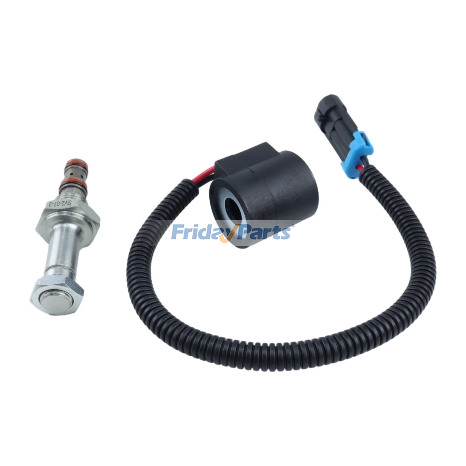 Kit de válvula solenoide hidráulica e bobina 6672471 7304852 para Bobcat A220 A300 A770 450 453 463 553 657 751 773 863 S250 S300 S510 S630 S770 para Carregadora 
