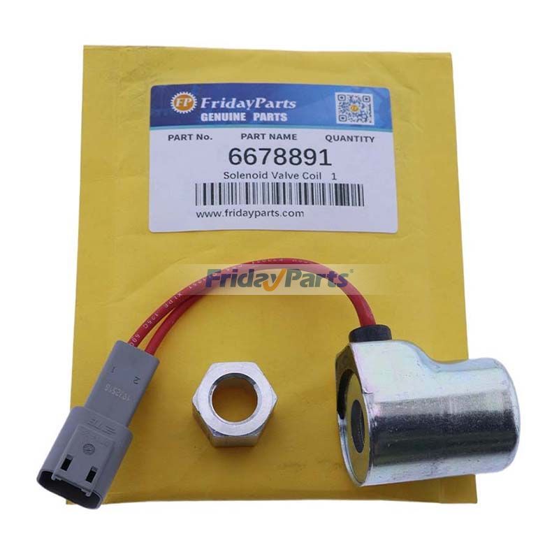 Solenoid Valve Coil 6678891 38010061 for Bobcat 753 763 773 A300 S130 S160 S175 S185 S205 S220 S300 S330 T140 T180 T250 T320