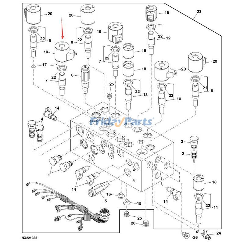 12V Solenoid Valve Coil Cotton Picker Stripper in Stock in China,USA,China Stock