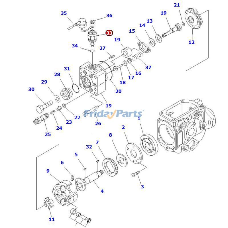 エクスカベーター ソレノイドバルブ 6D102E-1 S6D102E-2