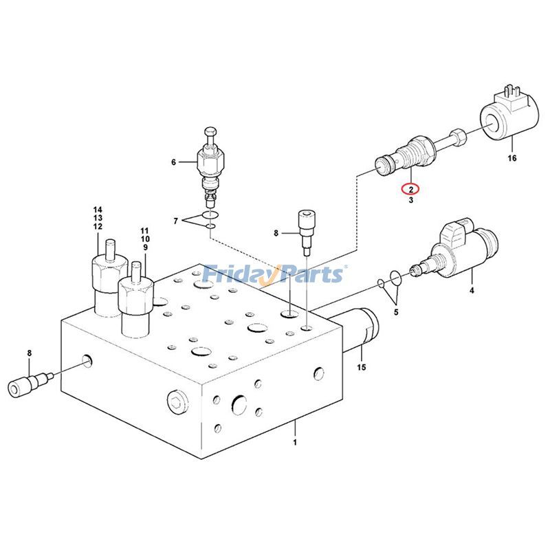 FridayParts Solenoid Valve Wheel