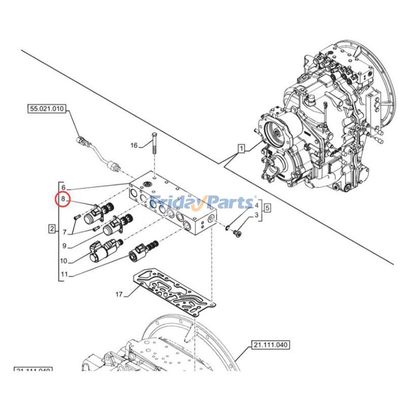 Solenoid Valve Backhoe For VOLVO Loader