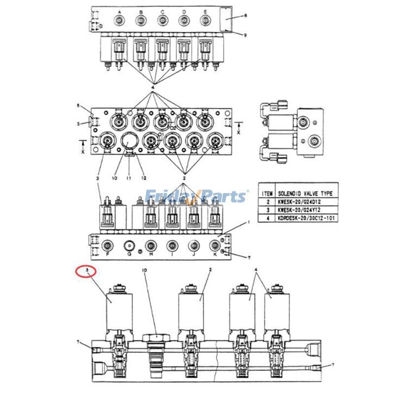 FridayParts Solenoid Valve