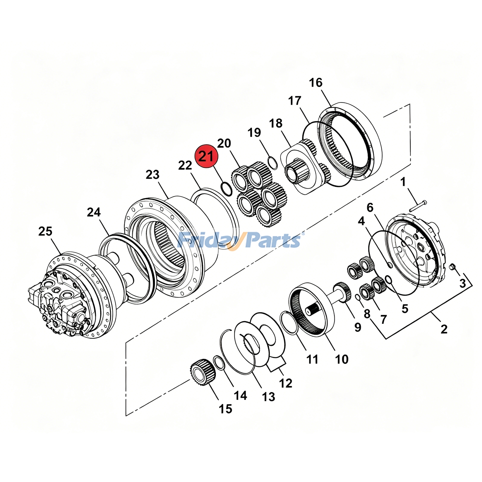 Excavator Spacer