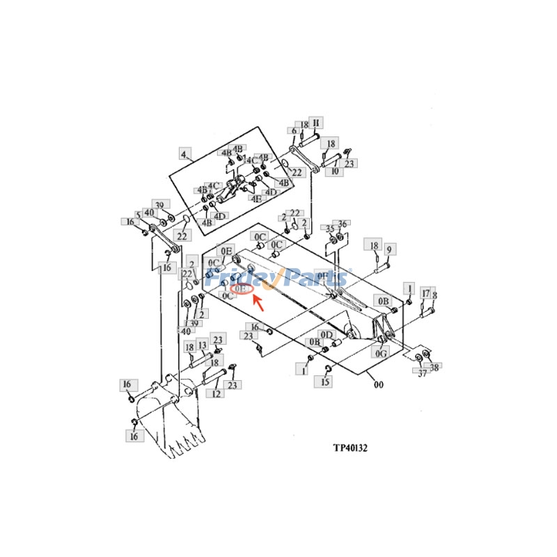 Entretoisepour Moteur,Pelle