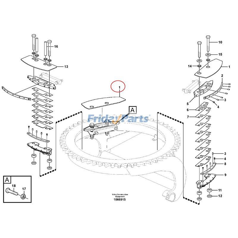 Spacer for Motor Grader