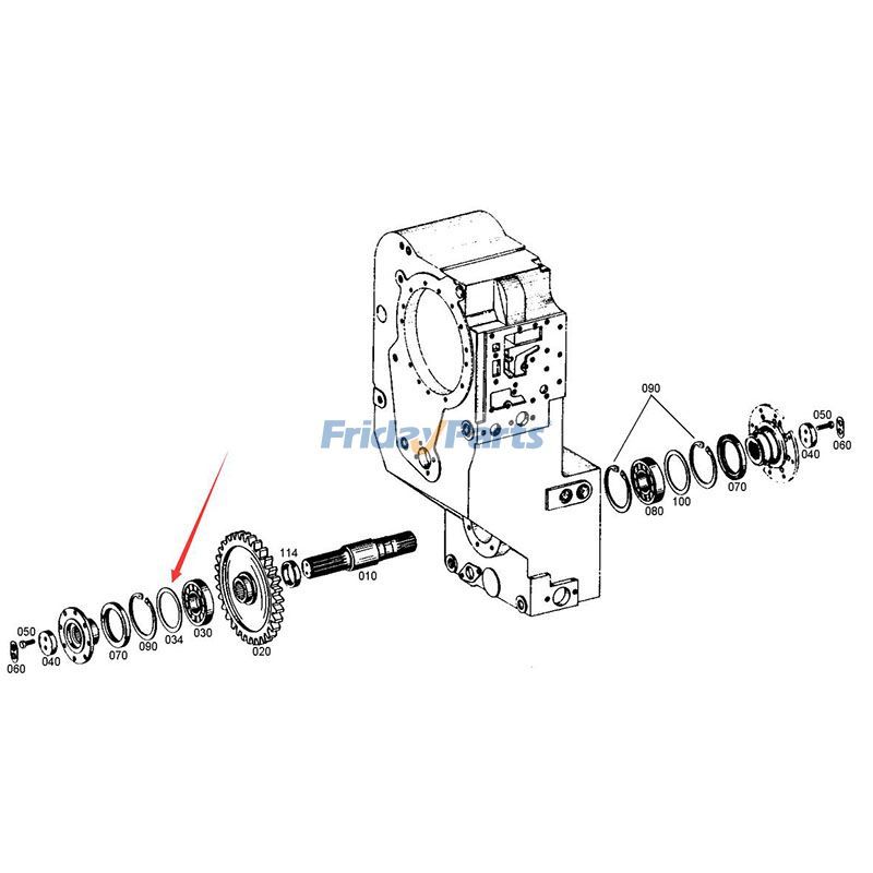 Cale d'espacement pour boîte de vitesses SDLG Roue LG958Lpour Tracteur,Autres Équipements de Construction