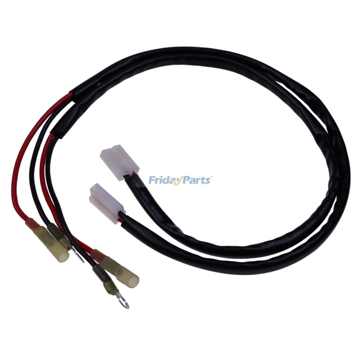 FridayParts Spal 40/50 Amp Dual Fan Wiring Relay Harness Kit with Sensor