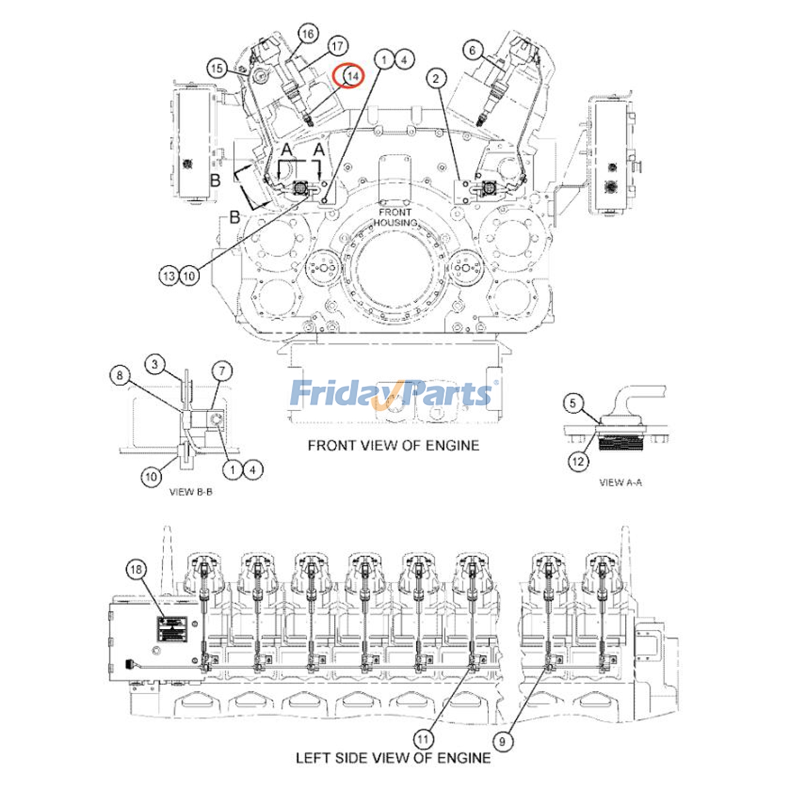 Vela de ignição 194-8518 para motor Caterpillar CAT G3508 G3512 G3516 G3520B G3520J G3606 G3608 G3612 G3616 para Motor