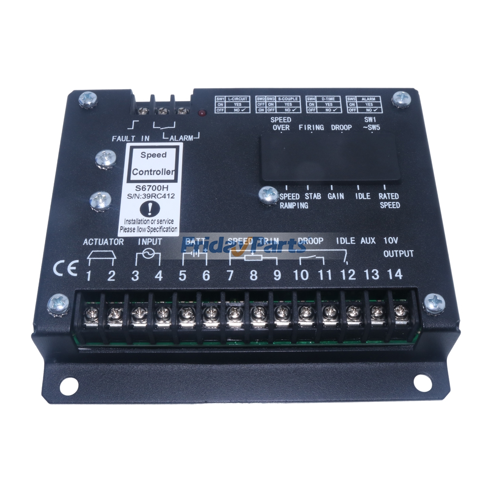 Speed Controller Electronic Control Panel for Generator