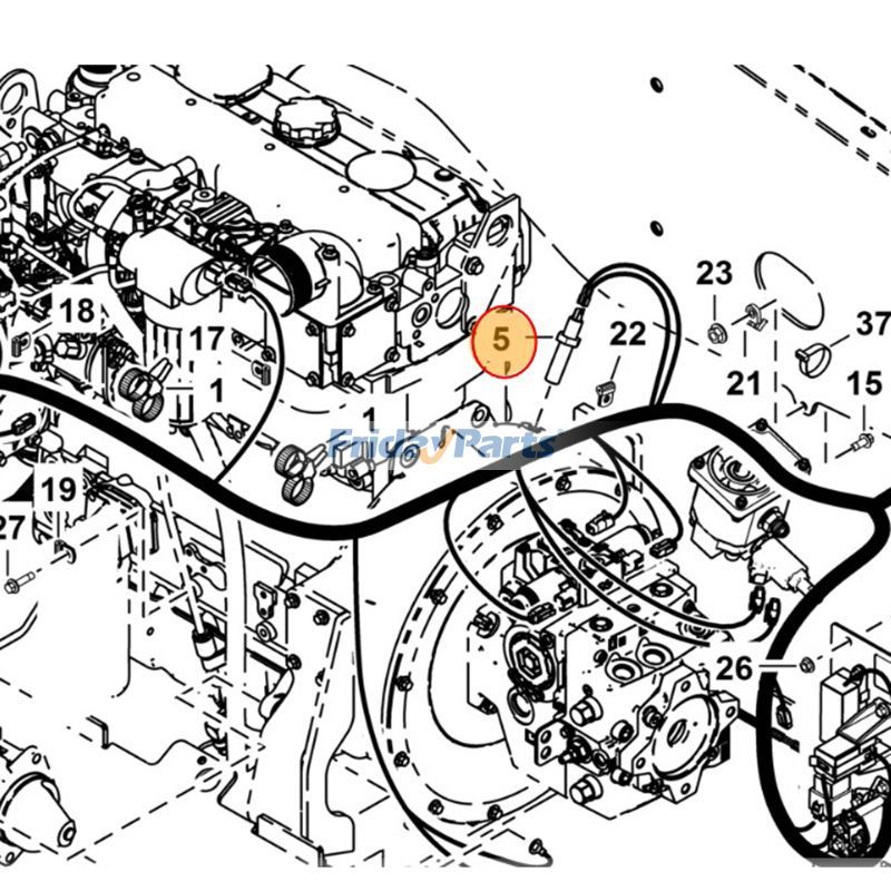 FridayParts Geschwindigkeitssensor Teleskoplader