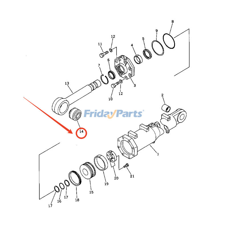 Rodamiento esférico 195-71-51263 para topadora Komatsu D155A-6 D275A-5 D375A-1 D375A-2 D375A-3 D375A-3A D375A-3D D375A-5 D375A-5D D375A-6 D375A-8 Para KOMATSU
