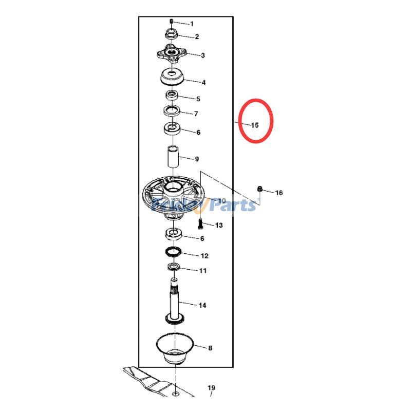 SpindelbaugruppeFür JOHN DEERE