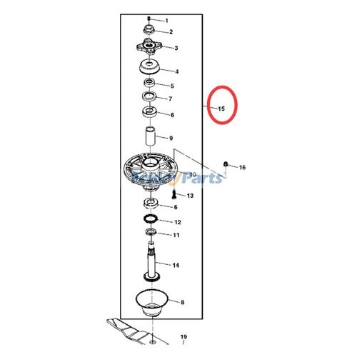 Assemblaggio Mandrino Sostituisce Parte John Deere TCA24880 Parte John 293124922279 - Foto 10