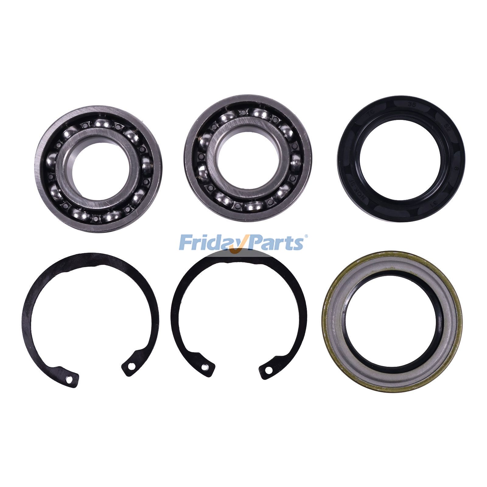 Kit de cojinetes de husillo 08101-06205 70722-34120 para cortacésped Kubota RCK60-24B RCK54-24B RC72-40LX RC48-G20 RC54-F19 RC44-G17 RCK60P-227Z RCK54D-26BX RC60-72H RCK72P-331Z Para KUBOTA